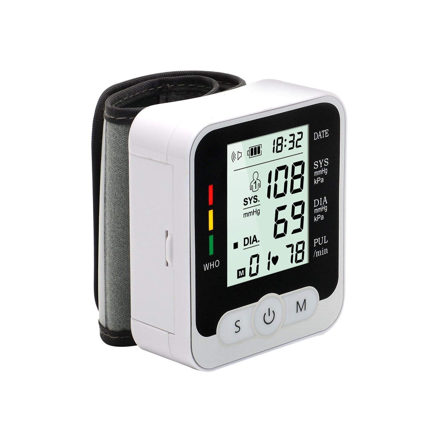 💓 Digital Blood Pressure Monitor – Wrist Cuff | Auto Measurement with LCD Display & Memory Recall My Store